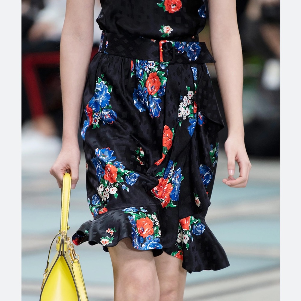 Tory Burch Floral Wrap Skirt size 0